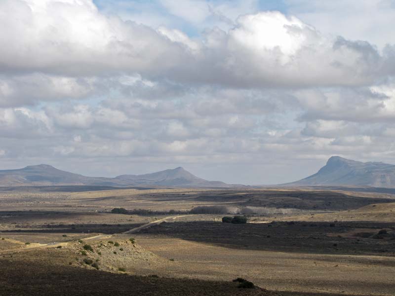 Uitzicht over de Karoo bij Murraysburg.