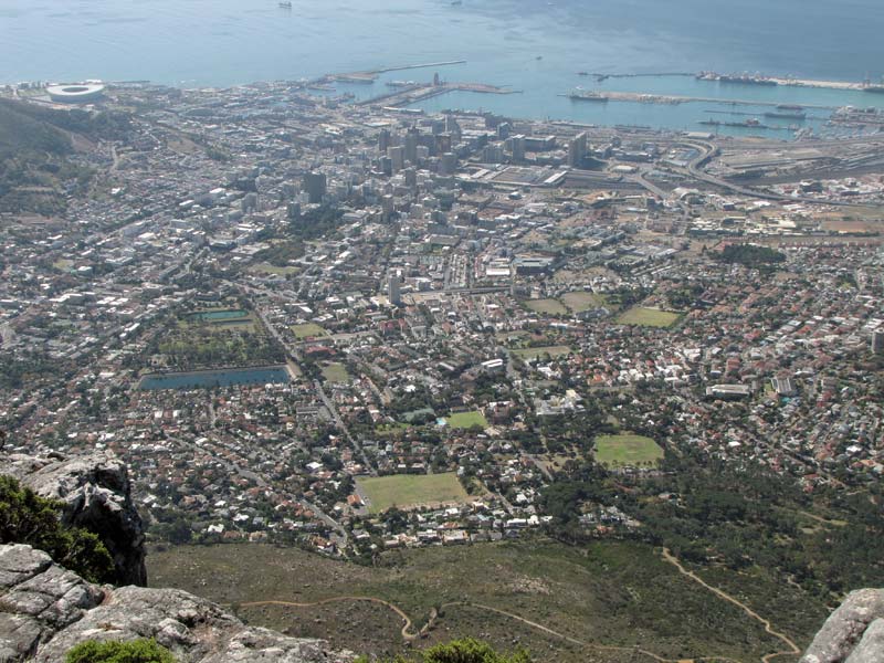 Kaapstad vanaf de Tafelberg.