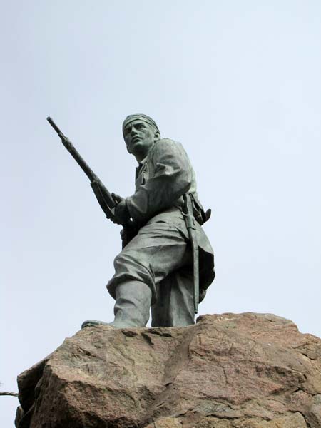 Het monument voor de Duitse gesneuvelden in de Herero oorlog, 1904.